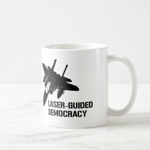 Laser - geführte Demokratie/Frieden durch Kaffeetasse