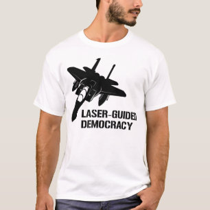 Laser - geführte Demokratie/Frieden durch T-Shirt