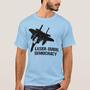 Laser - geführte Demokratie/Frieden durch T-Shirt