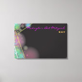LASER GLOW Bar Bat Mitzvah Sign-In Board Leinwanddruck (Vorderseite)