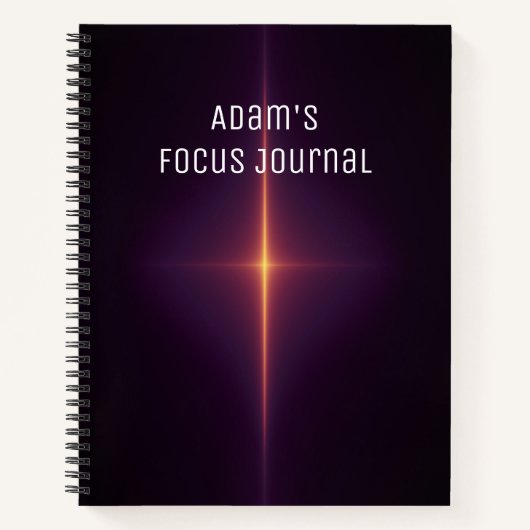 Laser Glow Focus Journal Notizblock (Vorderseite)