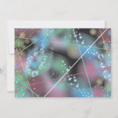 Laser-GLÜHEN in der DUNKLEN Bar-Schläger Mitzvah Einladung (Rückseite)