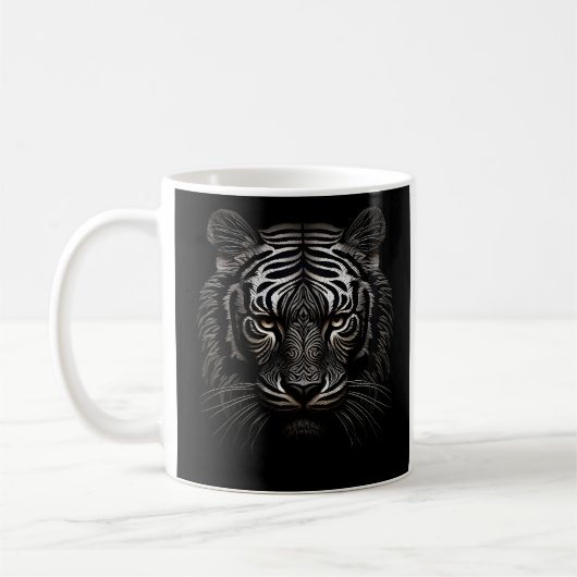 Laser-Gravur-Tigerkaffee-Tasse Kaffeetasse (Links)