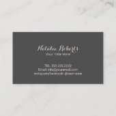 Laser Haarentfernung Hautpflege Moderner Goldsalon Visitenkarte (Rückseite)