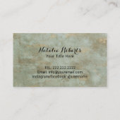 Laser Haarentfernung Hautpflege Salon Gold & Bronz Visitenkarte (Rückseite)