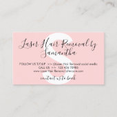 Laser-Haarentfernung vermeidet Ratschläge nach der Visitenkarte (Vorderseite)