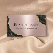 Laser Haarentfernungsklinik Rose Goldmarmor Visitenkarte