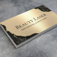 Laser-Haarentfernungsklinik Schwarz-Gold-Marmor