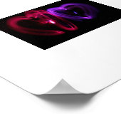 Laser-Herz-Leinwand Poster (Ecke)