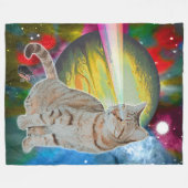 Laser-Katze Mossbody Fleecedecke (Vorderseite (Horizontal))