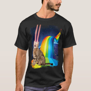 Laser-Katze Regenbogen, Sci-Fi Weltraum, Geek von  T-Shirt