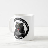 Laser-Katze von C4SS Herrschaft Kaffeetasse (Vorderseite Links)