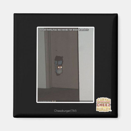 Laser Kitty Magnet (Vorne)