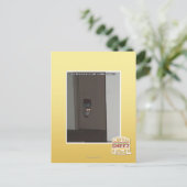 Laser Kitty Postkarte (Stehend Vorderseite)