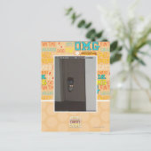 Laser Kitty Postkarte (Stehend Vorderseite)