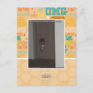 Laser Kitty Postkarte