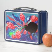 Laser Kiwi auf Hop Explosion Metall Brotdose (Beispiel)