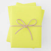 Laser Lemon (Vollfarbe)  Geschenkpapier Set (Beispiel)