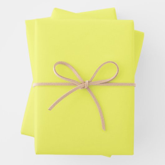 Laser Lemon (Vollfarbe) Geschenkpapier Set (Beispiel)