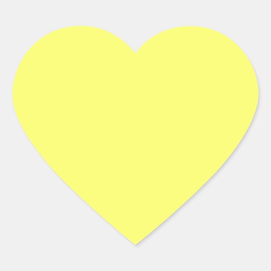 Laser Lemon (Vollfarbe) Herz-Aufkleber (Vorderseite)