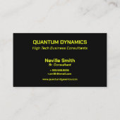 Laser Lights Hightech IT-Technologie Visitenkarte (Rückseite)