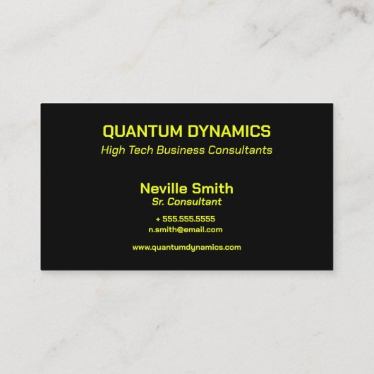 Laser Lights Hightech IT-Technologie Visitenkarte (Rückseite)