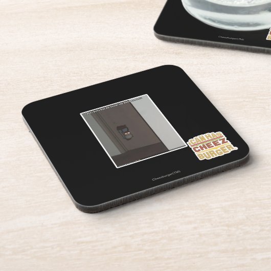 Laser-Miezekatze Getränkeuntersetzer (Linke Seite)