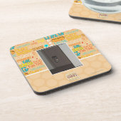 Laser-Miezekatze Getränkeuntersetzer (Linke Seite)