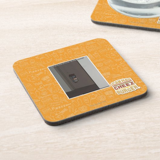 Laser-Miezekatze Getränkeuntersetzer (Linke Seite)