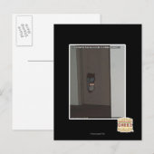 Laser-Miezekatze Postkarte (Vorne/Hinten)