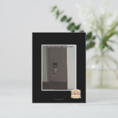 Laser-Miezekatze Postkarte (Stehend Vorderseite)