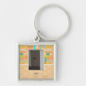 Laser-Miezekatze Schlüsselanhänger (Vorne)