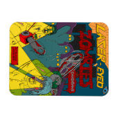 Laser Mit Augen Zombies mit Chainsaws Magnet (Horizontal)