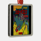 Laser-Mit Augen Zombies mit Chainsaws-Ornament Ornament Aus Metall (Rechts)