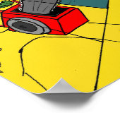 Laser Mit Augen Zombies mit Chainsaws Poster (Ecke)