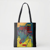 Laser Mit Augen Zombies mit Chainsaws Tote Bag Tasche (Vorderseite)