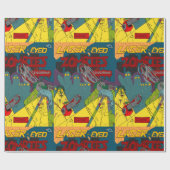 Laser-Mit Augen Zombies mit Ketten-Papier Geschenkpapier (Flach)