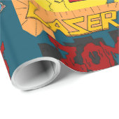 Laser-Mit Augen Zombies mit Ketten-Papier Geschenkpapier (Rolleneckpunkt)