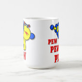 Laser Pistole Pew Pew Pew Lustiger Becher Kaffeetasse (Mittel)