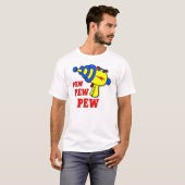 Laser Pistole Pew Pew Pew Lustiges T-Shirt (Vorne ganz)