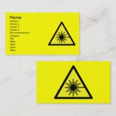 Laser_Radiation Visitenkarte (Vorne/Hinten)