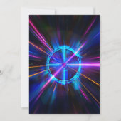 Laser Tag Blue Boy Geburtstagsparty Einladung (Rückseite)