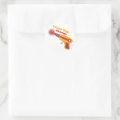 Laser-Tag-Champs Runder Aufkleber (Tasche)