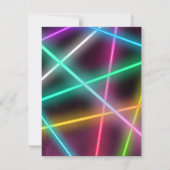 Laser Tag Dankeschön Karte | Girl Laser Tag Party (Rückseite)