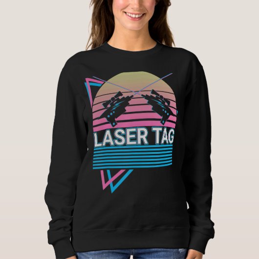 Laser Tag Game Lasertag Retro Sweatshirt (Vorderseite)