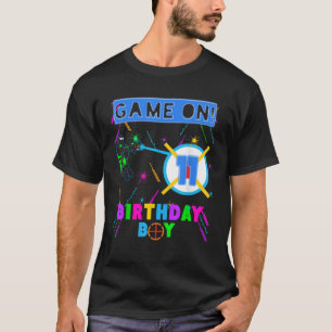 Laser Tag Geburtstag Party Gamer Gaming Age 11 T-Shirt