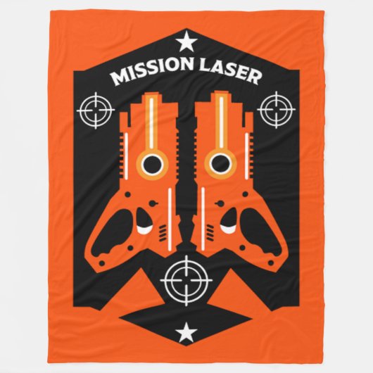 Laser-Tag-Kampfeinsatz Kinder Fleecedecke (Vorderseite)