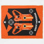 Laser-Tag-Kampfeinsatz Kinder Fleecedecke (Vorderseite (Horizontal))