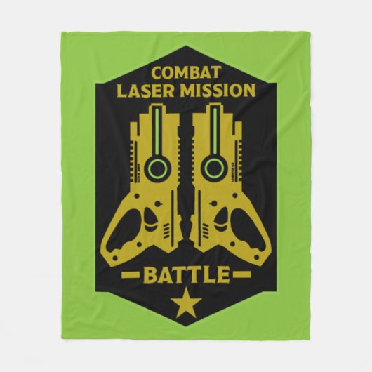 Laser-Tag-Kampfeinsatz Kinder Fleecedecke (Vorderseite)