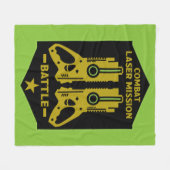 Laser-Tag-Kampfeinsatz Kinder Fleecedecke (Vorderseite (Horizontal))
